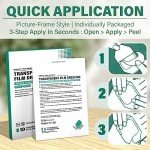 Large Waterproof Transparent Film Dressings - 10 Pack