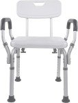 Vaunn Adjustable Shower Chair with Padded Arms