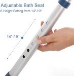 GreenChief Adjustable Shower Chair for Seniors