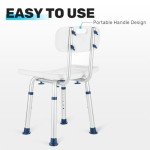 GreenChief Adjustable Shower Chair for Seniors