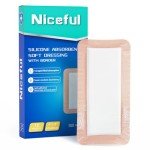 Silicone Super Absorbent Wound Dressing 4"x8