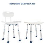 GreenChief Adjustable Shower Chair for Seniors