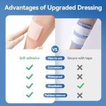 Silicone Super Absorbent Wound Dressing 4"x8