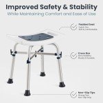 Adjustable Height Shower Chair for Adults