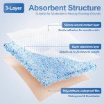 Silicone Super Absorbent Wound Dressing 4"x8