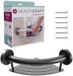 HEALTHCRAFT 2-in-1 Corner Shelf Grab Bar