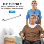 24" Stainless Steel Bathroom Grab Bar in Chrome