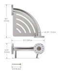 HEALTHCRAFT 2-in-1 Corner Shelf Grab Bar
