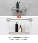 HEALTHCRAFT 2-in-1 Corner Shelf Grab Bar