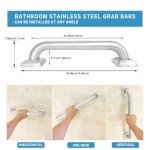Stainless Steel 12-inch Bathroom Grab Bar