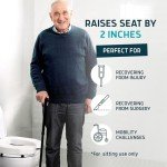 Lunderg Raised Toilet Seat Riser for Seniors