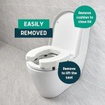 Lunderg Raised Toilet Seat Riser for Seniors