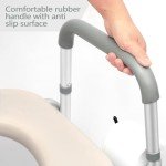 Adjustable Raised Toilet Seat with Handles 350lbs