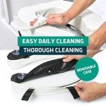 Lunderg Raised Toilet Seat Riser for Seniors