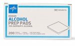 Medline Sterile Alcohol Prep Pads, Medium Size