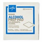 Medline Sterile Alcohol Prep Pads, Medium Size