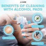 JJ CARE Large Alcohol Prep Pads, 70% Isopropyl