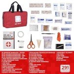 Comprehensive 291-Piece Emergency First Aid Kit