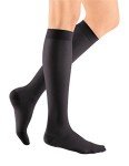 Medi Sheer&Soft Knee High 8-15mmHg Closed Toe, L, EBONY