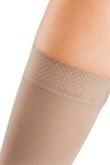 mediven Comfort for Women, 20-30 mmHg – Thigh High Compression Stockings with Silicone Top Band, Closed Toe Leg Circulation, Semi-Transparent Leg Support Compression Hosiery, I - Petite, Ebony