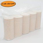 HOSPORA Latex-Free Cotton Elastic Bandage - 4" x 13-15