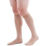 Duomed Advantage 20-30 mmHg Calf Extra-Wide Standard Closed Toe, Large, Standard, Beige