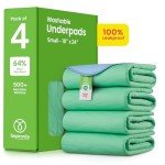 IMPROVIA® Heavy Absorbency Washable Underpads - 4 Pack