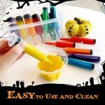 60 Pack Reusable Halloween Jello Syringes, 20ml