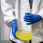 Blue Latex Medical Gloves, Size Large, 50 Count