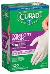 Curad Comfort Wear Powder-Free Latex Exam Gloves