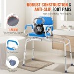 VEVOR Swivel Sliding Shower Chair for Elderly