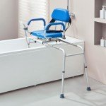 VEVOR Swivel Sliding Shower Chair for Elderly