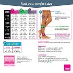 mediven Plus for Men & Women, 20-30 mmHg Thigh High Stockings, Open Toe Socks with Silicone Topband