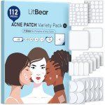 LitBear Large Hydrocolloid Pimple Patches - 112 Count