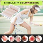 5 Rolls Large Elastic Bandage Wraps - 6 Inch