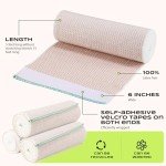 5 Rolls Large Elastic Bandage Wraps - 6 Inch