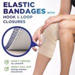 Premium 4” Elastic Compression Bandage Wrap (2pk)