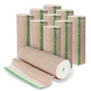 Self-Closure Elastic Bandage Wraps - Pack of 10