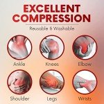 HEALQU Elastic Compression Bandage Wrap - Box of 4