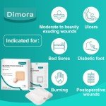 Dimora Silicone Foam Adhesive Wound Dressings 10 Pack