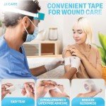 JJ CARE Clear Surgical Tape - 12 Rolls