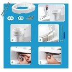 Elongated Hinged Raised Toilet Seat Riser