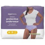 Amazon Basics Maximum Absorbency Women’s Underwear, Medium