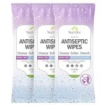 Nurture XL Antibacterial Body & Hand Wipes | Alcohol-Free Antiseptic Wet Sanitizer Towelettes for Germ Removal, Disinfecting Skin, Sanitizing Hands |Cleaning Cloths | Adults & Baby | Thick & Strong