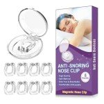 8-Pack Silicone Magnetic Anti-Snoring Nose Clips