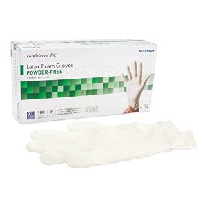 McKesson Confiderm PC Latex Exam Gloves, XL 100 Count