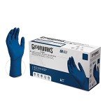 GLOVEWORKS HD Blue Latex Gloves, Medium, 50 Count