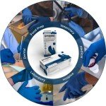 GLOVEWORKS HD Blue Latex Gloves, Medium, 50 Count