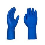 Blue Latex Medical Gloves, XL, Powder Free, 50 Count