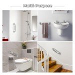 Grab Bars for Shower, 2 Pack 16-Inch Anti Slip Shower Handles for Elderly, Safety Shower Grab Bar, Stainless Steel Handicap Grab Bars for Bathroom (Polished Nickel 1" Diameter)